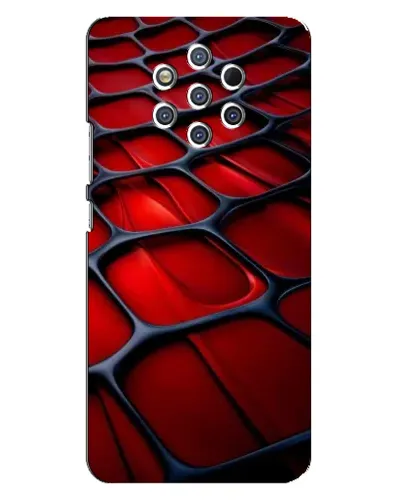Чехол для Nokia 9 с картинкой «Красная глянцевая сетка» Чехол для Nokia 9 с картинкой «Красная глянцевая сетка»