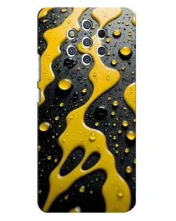 Чехол для Nokia 9 с картинкой «Жидкое желтое золото»