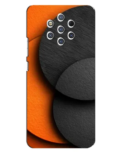 Чехол для Nokia 9 с картинкой «Геометрия оранжевых кругов» Чехол для Nokia 9 с картинкой «Геометрия оранжевых кругов»