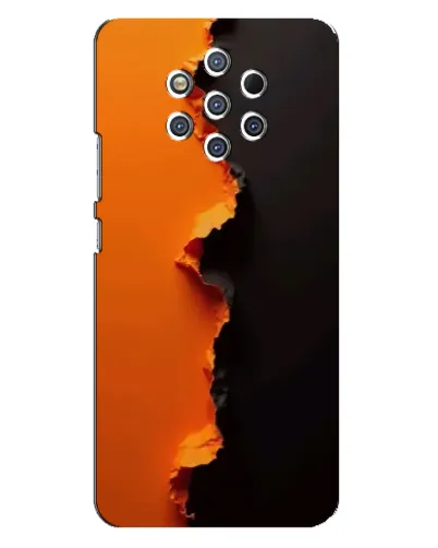 Чехол для Nokia 9 с картинкой «Оранжевый разлом» Чехол для Nokia 9 с картинкой «Оранжевый разлом»
