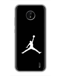 Чехол для Nokia C10 с картинкой «Jordan Silhouette»