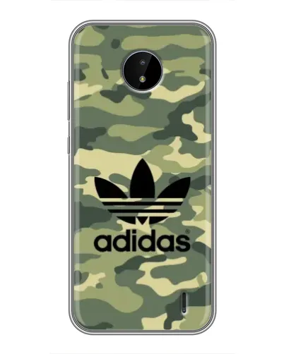 Чехол для Nokia C10 с картинкой «Милитари стиль Adidas»