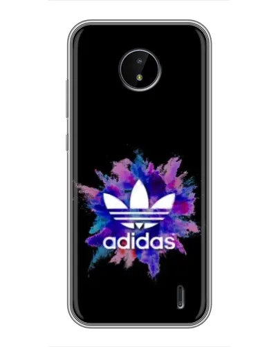 Чехол для Nokia C10 с картинкой «Взрыв красок Adidas»