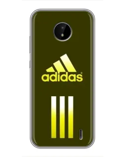 Чехол для Nokia C10 с картинкой «Оливковый градиент Adidas»