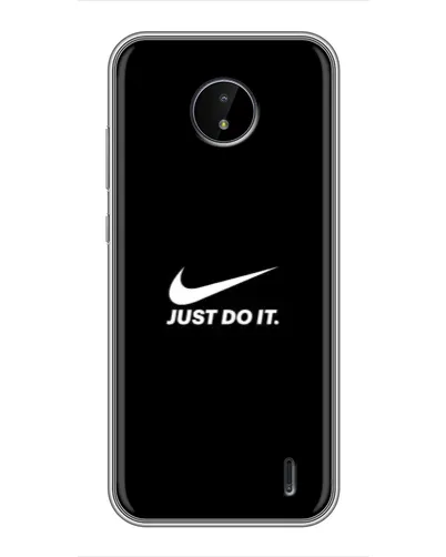 Чехол для Nokia C10 с картинкой «Минимализм от Nike» Чехол для Nokia C10 с картинкой «Минимализм от Nike»