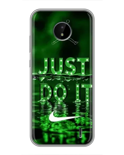 Чехол для Nokia C10 с картинкой «Зеленый неоновый Nike» Чехол для Nokia C10 с картинкой «Зеленый неоновый Nike»