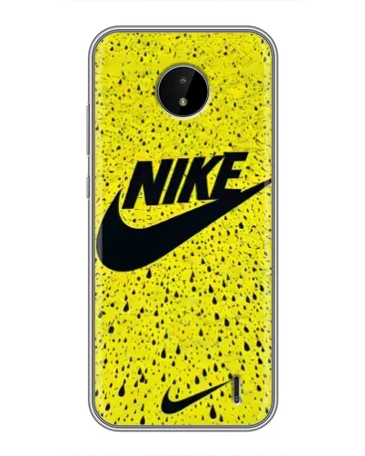 Чехол для Nokia C10 с картинкой «Желтый текстурный Nike» Чехол для Nokia C10 с картинкой «Желтый текстурный Nike»