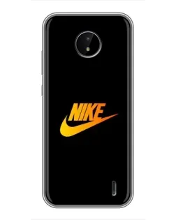 Чехол для Nokia C10 с картинкой «Золотой логотип Nike»