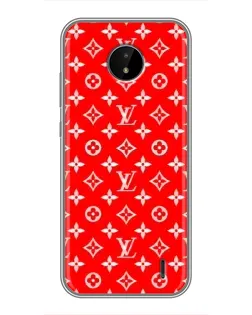 Чехол для Nokia C10 с картинкой «Яркий паттерн LV»