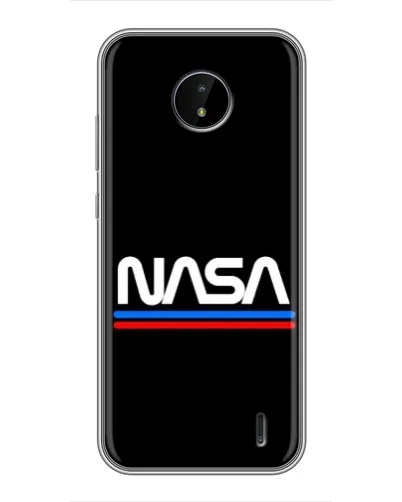 Чохол для Nokia C10 з картинкою «NASA — класика Red Blue» Чохол для Nokia C10 з картинкою «NASA — класика Red Blue»