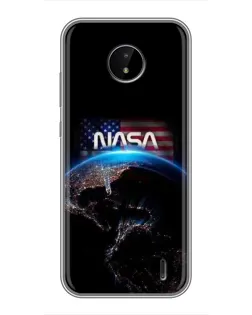 Чохол для Nokia C10 з картинкою «Земля з космосу NASA»
