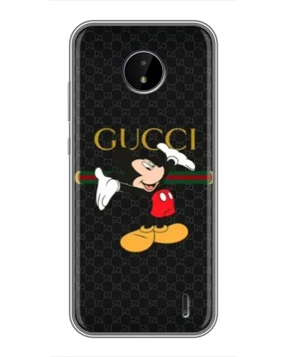 Чехол для Nokia C10 с картинкой «Микки Маус Gucci»