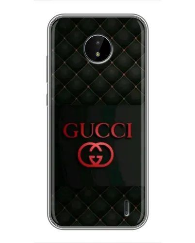 Чехол для Nokia C10 с картинкой «Gucci — стеганый черный»