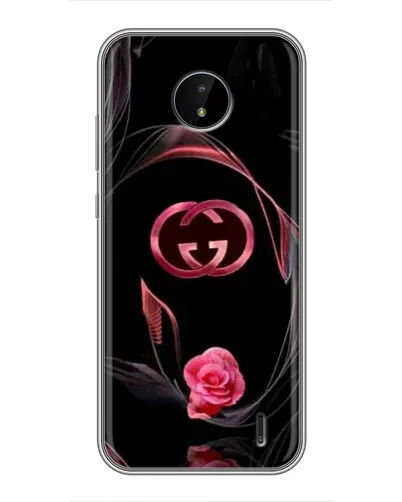 Чехол для Nokia C10 с картинкой «Gucci — неоновая роза»