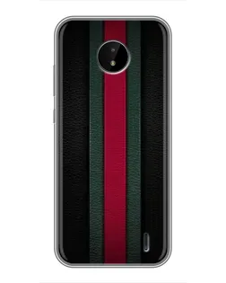 Чехол для Nokia C10 с картинкой «Gucci — неоновая линия»