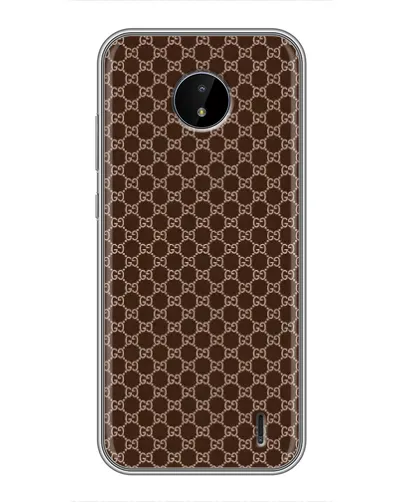 Чохол для Nokia C10 з картинкою «Gucci — шоколадна сітка» Чохол для Nokia C10 з картинкою «Gucci — шоколадна сітка»