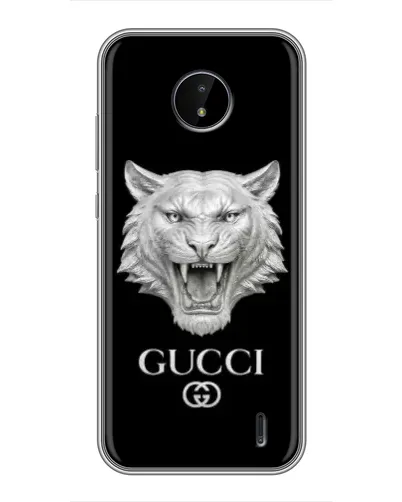 Чохол для Nokia C10 з картинкою «Gucci — срібний лев» Чохол для Nokia C10 з картинкою «Gucci — срібний лев»