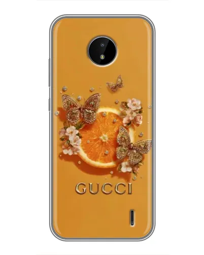 Чехол для Nokia C10 с картинкой «Gucci — золотые бабочки» Чехол для Nokia C10 с картинкой «Gucci — золотые бабочки»