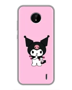 Чехол для Nokia C10 с картинкой «Kuromi — розовая нежность»