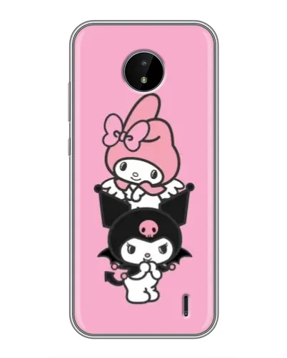 Чехол для Nokia C10 с картинкой «My Melody и Kuromi» Чехол для Nokia C10 с картинкой «My Melody и Kuromi»