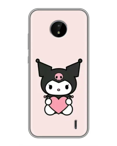 Чехол для Nokia C10 с картинкой «Kuromi и сердце» Чехол для Nokia C10 с картинкой «Kuromi и сердце»