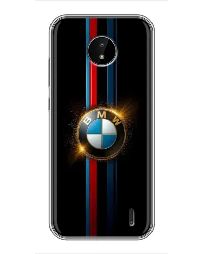 Чехол для Nokia C10 с картинкой «BMW M-Power неон» Чехол для Nokia C10 с картинкой «BMW M-Power неон»