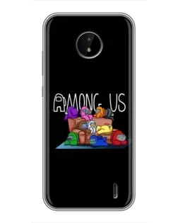 Чехол для Nokia C10 с картинкой «Логотип Among Us» Чехол для Nokia C10 с картинкой «Логотип Among Us»