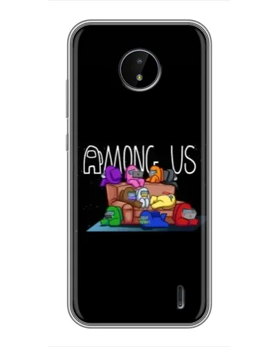 Чехол для Nokia C10 с картинкой «Логотип Among Us» Чехол для Nokia C10 с картинкой «Логотип Among Us»