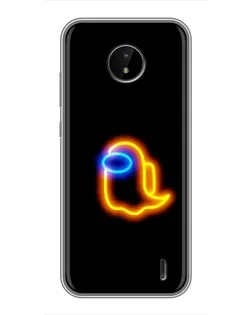 Чехол для Nokia C10 с картинкой «Among Us неоновое сияние» Чехол для Nokia C10 с картинкой «Among Us неоновое сияние»