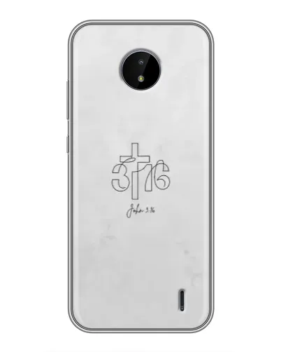 Чохол для Nokia C10 з картинкою «Івана 3:16 Хрест» Чохол для Nokia C10 з картинкою «Івана 3:16 Хрест»