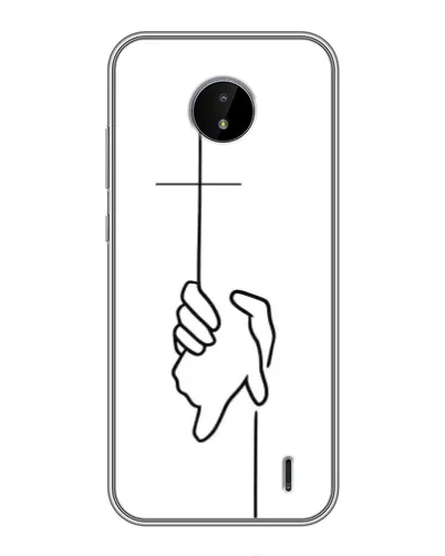 Чохол для Nokia C10 з картинкою «Рука тримає» Чохол для Nokia C10 з картинкою «Рука тримає»