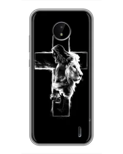 Чехол для Nokia C10 с картинкой «Сияющий крест Jesus» Чехол для Nokia C10 с картинкой «Сияющий крест Jesus»