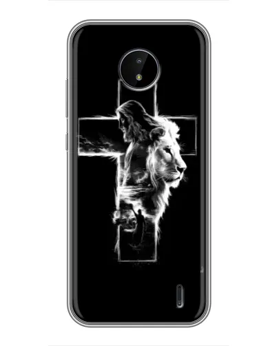 Чехол для Nokia C10 с картинкой «Сияющий крест Jesus» Чехол для Nokia C10 с картинкой «Сияющий крест Jesus»