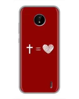 Чехол для Nokia C10 с картинкой «Уравнение любви» Чехол для Nokia C10 с картинкой «Уравнение любви»