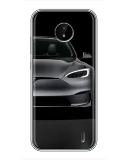 Чехол для Nokia C10 с картинкой «Tesla Model S Look» Чехол для Nokia C10 с картинкой «Tesla Model S Look»
