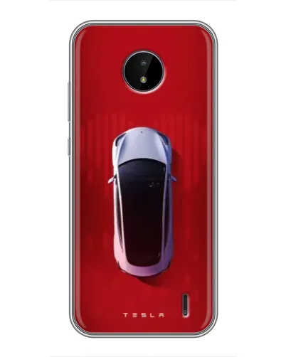 Чехол для Nokia C10 с картинкой «Tesla Top View» Чехол для Nokia C10 с картинкой «Tesla Top View»
