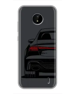 Чехол для Nokia C10 с картинкой «Задняя часть Audi — арт»