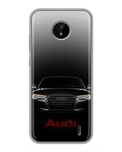 Чехол для Nokia C10 с картинкой «Audi — градиентный контур» Чехол для Nokia C10 с картинкой «Audi — градиентный контур»