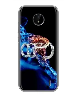 Чехол для Nokia C10 с картинкой «Энергия лого Audi»