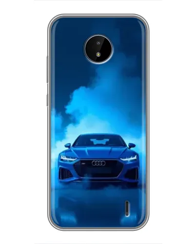 Чехол для Nokia C10 с картинкой «Audi — голубая энергия» Чехол для Nokia C10 с картинкой «Audi — голубая энергия»