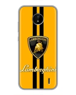 Чехол для Nokia C10 с картинкой «Lamborghini Stripe желтый» Чехол для Nokia C10 с картинкой «Lamborghini Stripe желтый»