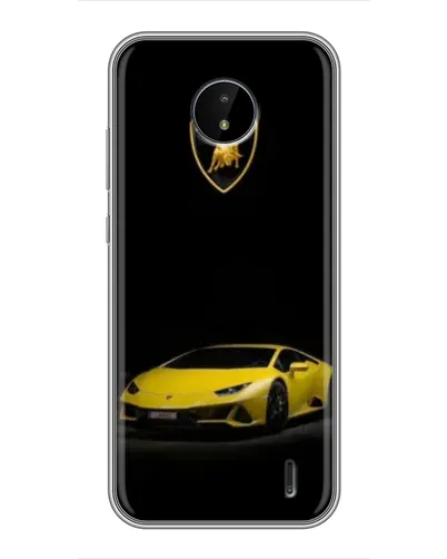 Чехол для Nokia C10 с картинкой «Lamborghini желтый акцент» Чехол для Nokia C10 с картинкой «Lamborghini желтый акцент»