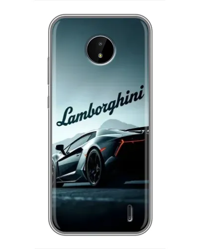 Чехол для Nokia C10 с картинкой «Классическая надпись Lamborghini» Чехол для Nokia C10 с картинкой «Классическая надпись Lamborghini»