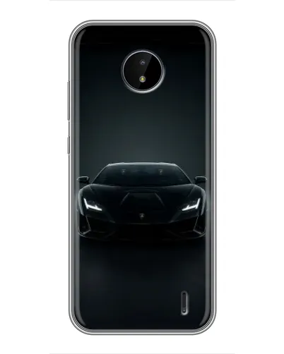 Чехол для Nokia C10 с картинкой «Черный Lamborghini Aventador» Чехол для Nokia C10 с картинкой «Черный Lamborghini Aventador»