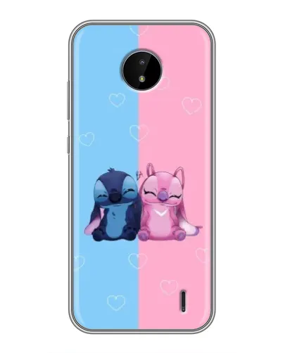 Чохол для Nokia C10 з картинкою «Stitch та Angel Love» Чохол для Nokia C10 з картинкою «Stitch та Angel Love»