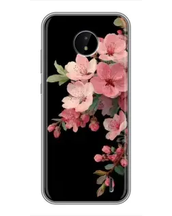 Чохол для Nokia C10 з картинкою «Рожева гілка сакури»