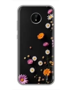 Чохол для Nokia C10 з картинкою «Квіткова композиція»