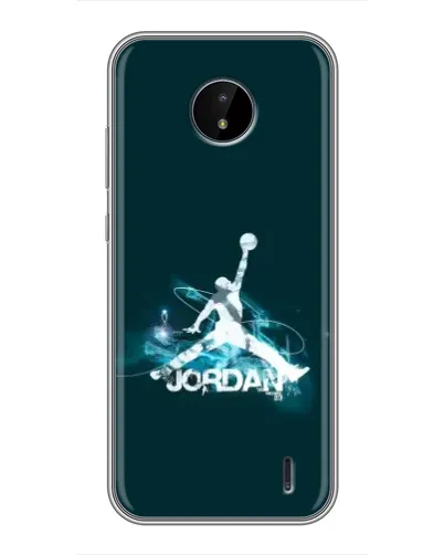 Чехол для Nokia C20 Plus с картинкой «Jordan Blue Fire»