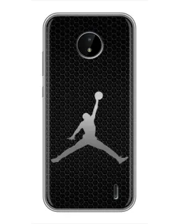 Чехол для Nokia C20 Plus с картинкой «Jordan Dark Carbon»