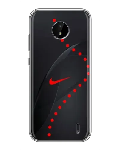 Чехол для Nokia C20 Plus с картинкой «Абстрактный дизайн Nike»